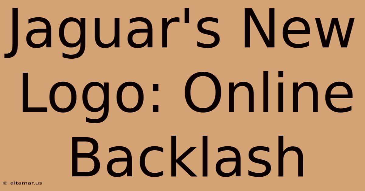 Jaguar's New Logo: Online Backlash