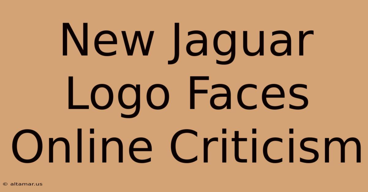 New Jaguar Logo Faces Online Criticism