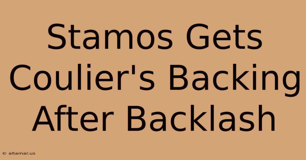 Stamos Gets Coulier's Backing After Backlash