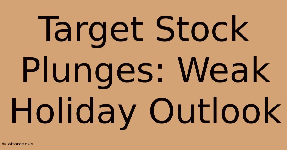 Target Stock Plunges: Weak Holiday Outlook