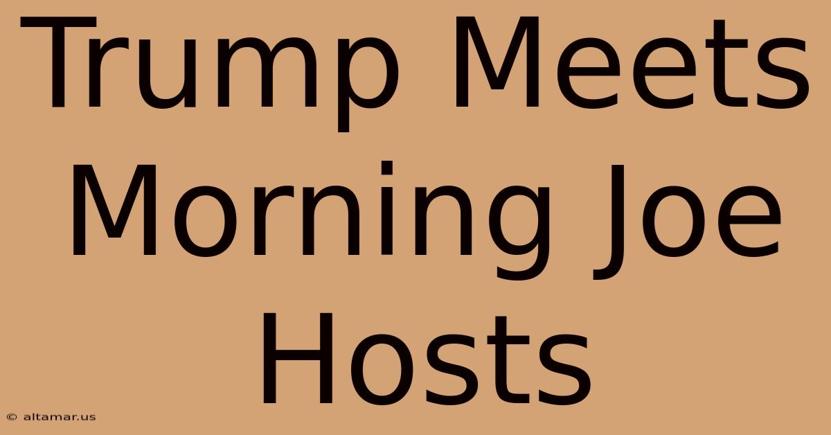 Trump Meets Morning Joe Hosts