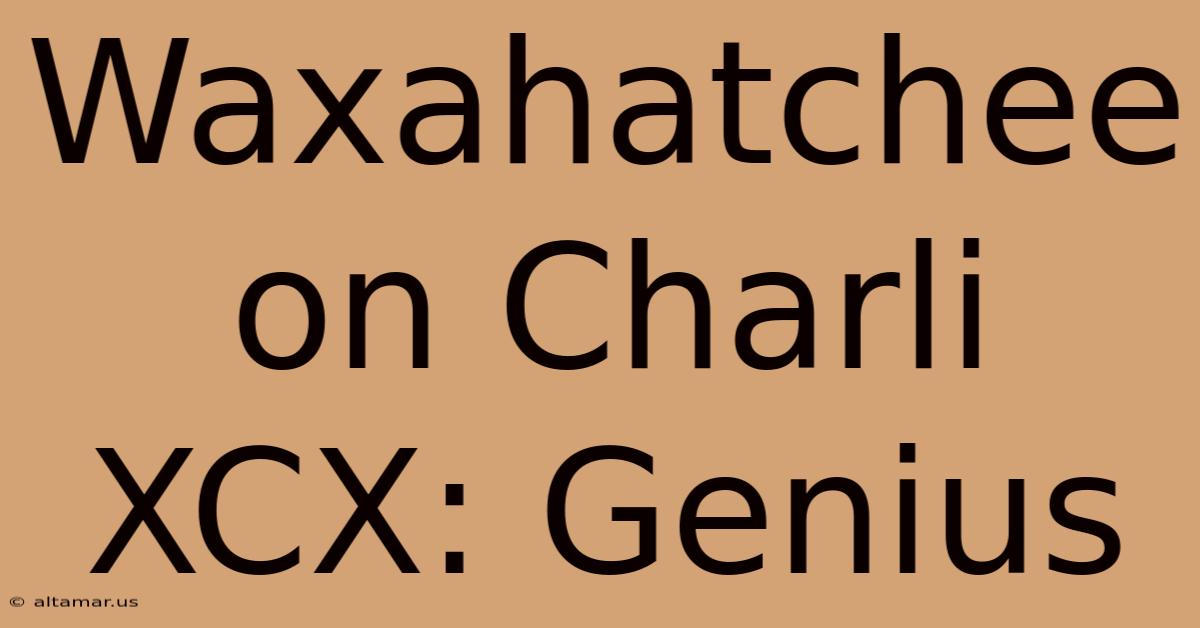 Waxahatchee On Charli XCX: Genius