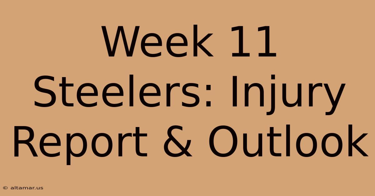 Week 11 Steelers: Injury Report & Outlook